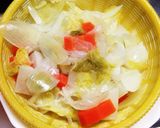 離乳食初期▷葉物野菜のペースト作り方1写真