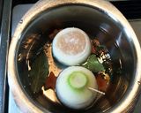 まるごと新玉ねぎの肉詰めダイエットスープ作り方3写真