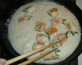 鶏ササミいんげん巻き♪チーズソース煮作り方6写真