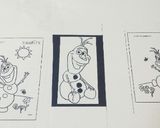 オラフ❄キャラチョコプレート作り方1写真