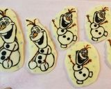 オラフ❄キャラチョコプレート作り方6写真