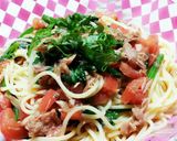 トマトとほうれん草の冷製パスタʚ♡ɞ作り方4写真