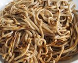 タラコのあんかけお蕎麦で皿うどん作り方2写真