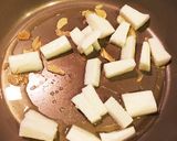 長芋とほうれん草のペペロンチーノ。作り方3写真