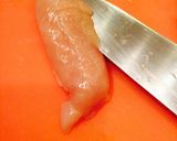 大人気♫ササミの梅しそチーズフライ♡作り方1写真