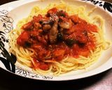 鶏肉ときのこのトマトベースパスタ作り方25写真