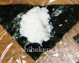 おにぎらず？簡単三角おにぎり大中小お弁当作り方2写真