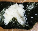 おにぎらず？簡単三角おにぎり大中小お弁当作り方3写真