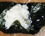 おにぎらず？簡単三角おにぎり大中小お弁当作り方3写真