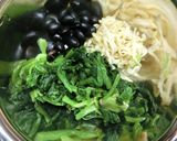＋えごま油☆ほうれん草と黒豆の胡麻和え作り方10写真