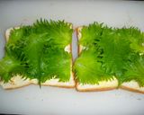 おひとりさまの白身魚と大葉でサンドイッチ作り方1写真