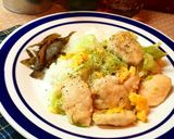 鶏たまキャベツのさっぱりねぎ塩だれ。作り方13写真