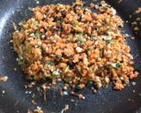野菜たっぷり、油揚げの豆腐挟み焼き作り方1写真