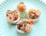 簡単✿チャイブ&イカとまとチャーハン作り方7写真