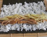 海苔巻きの具はお稲荷さん♫作り方3写真
