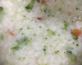 体調悪い日①梅干しとブロッコリーのおかゆ作り方2写真