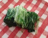 水菜 出汁びたし作り方1写真