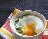 ほうれん草と卵のココット作り方4写真
