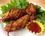 ジャガイモで鶏胸肉のカリカリ揚げ☆作り方3写真