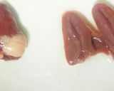 鶏ハツ(心臓)のにんにく黒コショウ炒め♡作り方1写真