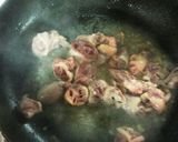 鶏ハツ(心臓)のにんにく黒コショウ炒め♡作り方5写真