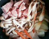 あっさりヘルシー♪具沢山の汁親子丼作り方2写真