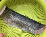皮付き、スズキの昆布〆刺身作り方2写真