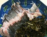 皮付き、スズキの昆布〆刺身作り方7写真
