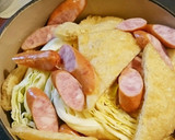 簡単、キャベツと油揚げのウマウマ煮作り方2写真