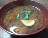 エレンゲと油揚げのお味噌汁作り方4写真