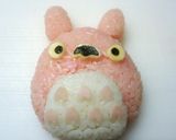 ジブリ❃春のキャラ弁♡桜色トトロ作り方5写真