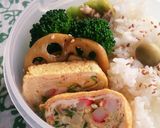 出汁いらず!長ネギとカニカマの卵焼き作り方5写真