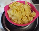 サーモンとほうれん草のクリームペンネ作り方1写真