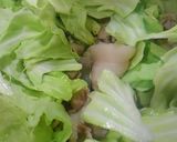 春キャベツ明太マヨポーク炒め作り方1写真