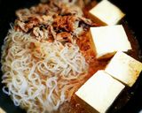 ☆わけぎの肉豆腐☆作り方4写真