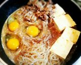 ☆わけぎの肉豆腐☆作り方6写真