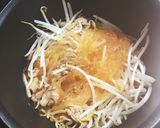 豚もやしほうれん草の春雨炒め。ダイエット作り方3写真