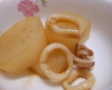大根と赤いかの煮物作り方3写真