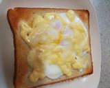 半熟★目玉焼きトースト作り方3写真