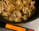 鶏もも肉と小松菜のごまみそ炒め作り方5写真