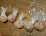 簡単★桜あん入り抹茶おはぎ作り方3写真