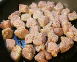 豚もも肉のカレーソース炒め。作り方3写真