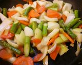 豚もも肉のカレーソース炒め。作り方4写真