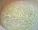 白髪葱添え豆腐ステーキ作り方1写真