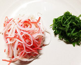 【お弁当に】ちくわのしそカニカマ揚げ☆作り方1写真