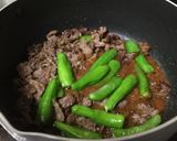 獅子唐と牛肉の山椒味噌炒め作り方3写真