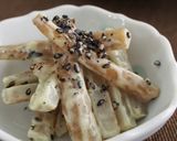 新ごぼうのマヨ黒胡麻あえ作り方3写真