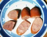 ウインナーの飾り切り☆キャップ(帽子)作り方2写真