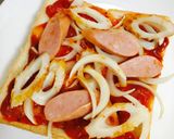 朝食 ランチに ピーマンのピザトースト作り方1写真