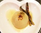丸ごと新玉ねぎスープ♡アーリオオリオ添え作り方7写真